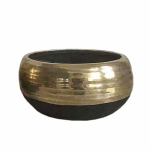 Διακοσμητικό Βάζο Κεραμικό Χρυσό-Μαύρο Art et Lumiere 10582 23.5cm X 12cm