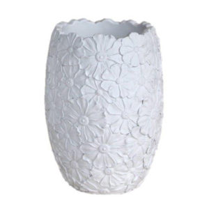 Διακοσμητικό Βάζο Κεραμικό Λευκό Art et Lumiere 10596 20cm X 28cm
