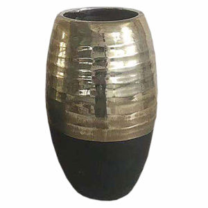 Διακοσμητικό Βάζο Κεραμικό Χρυσό-Μαύρο Art et Lumiere 10585 23cm X 33.5cm
