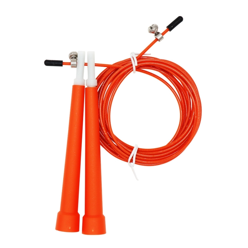 Steel Wire Skipping Skip Adjustable Fitness Jump Rope，Length: 3m(Orange) (OEM)