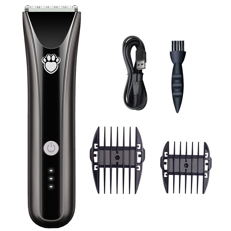 Waterproof Pet Shaver Dog Electric Hair Clipper, Specification: Standard(Gray) (OEM)