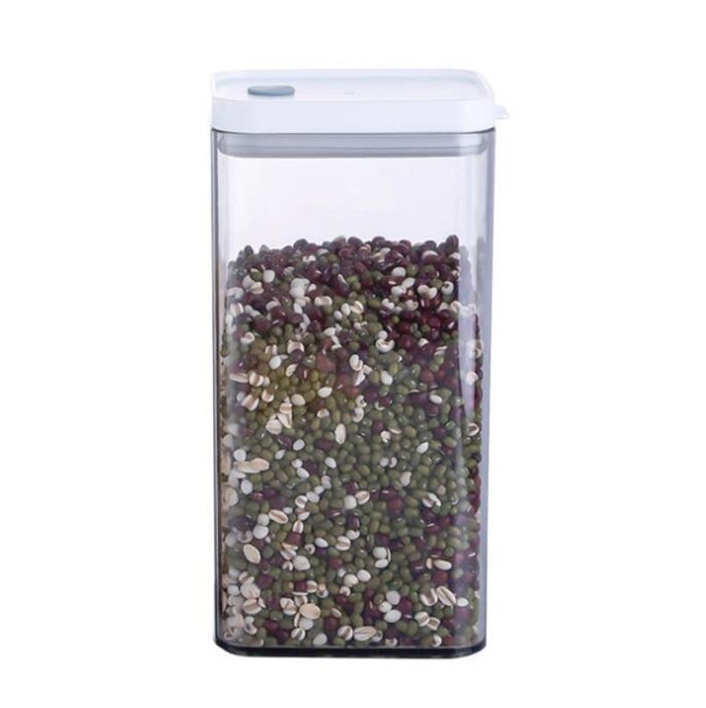 Household Coarse Grain Transparent Sealed Jar Food Grade Storage Jar Dried Fruit Snack Storage Jar with Lid, Capacity:1500ml (OEM)