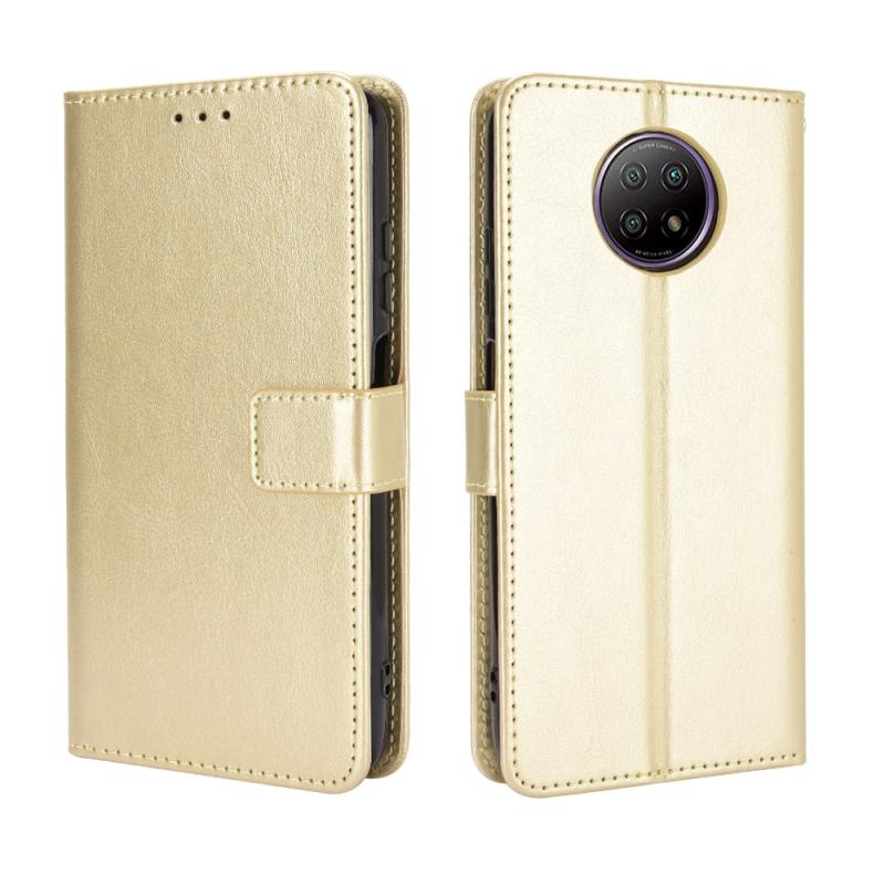 For Xiaomi Redmi Note 9T 5G / Note 9 5G Retro Crazy Horse Texture Horizontal Flip Leather Case with Holder & Card Slots & Photo Frame(Gold) (OEM)