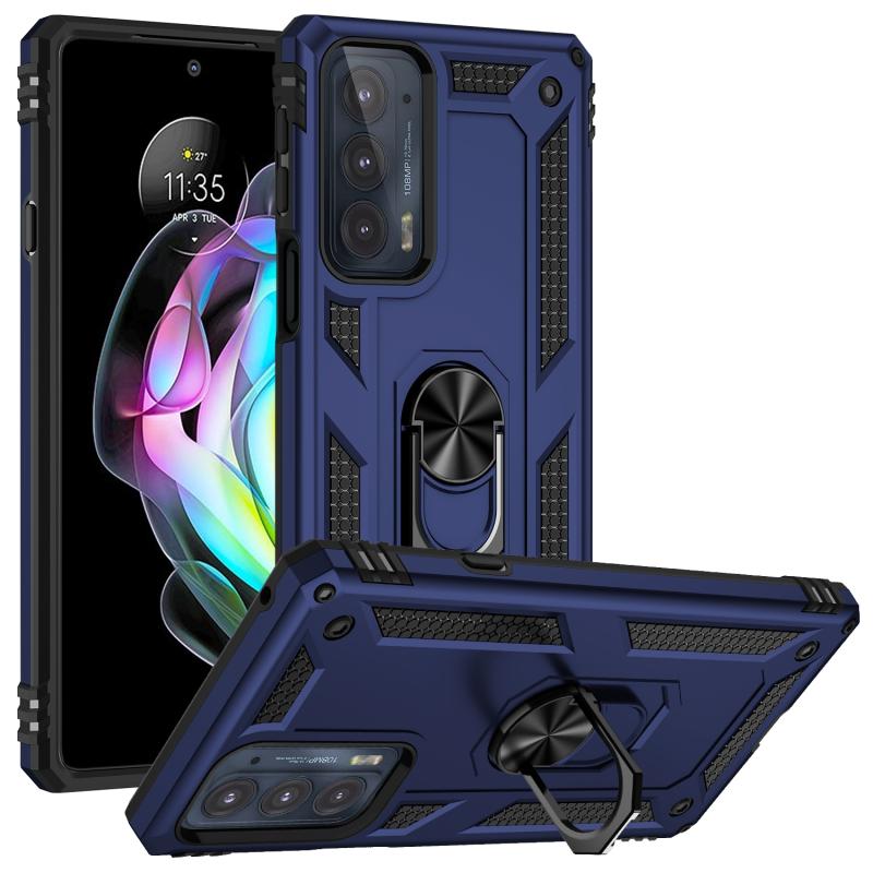 For Motorola Edge 20 Shockproof TPU + PC Phone Case(Blue) (OEM)