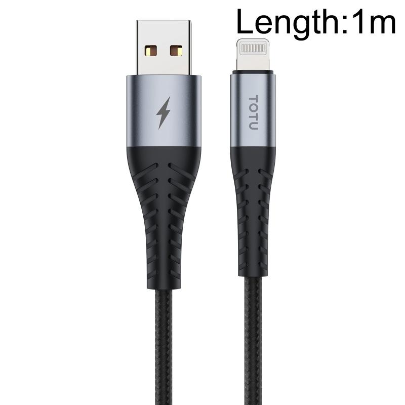 TOTU BL-005 Tough Series USB to 8 Pin Charging Data Cable Length:1m (TOTUDESIGN) (OEM)