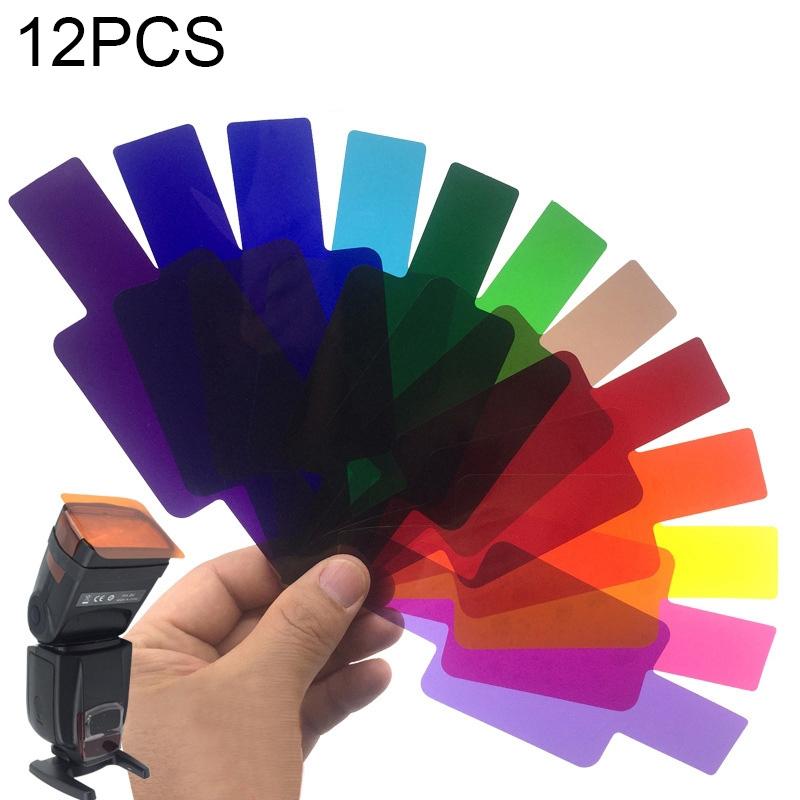12 PCS SiGi SG120 12-color Filter Set Camera Top Flash Accessories Temperature Filter (OEM)