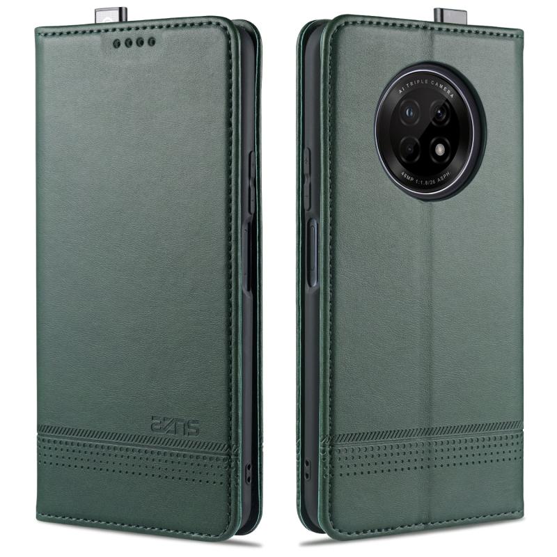 For Huawei Enjoy 20 Plus 5G AZNS Magnetic Calf Texture Horizontal Flip Leather Case with Card Slots & Holder & Wallet(Dark Green) (AZNS) (OEM)