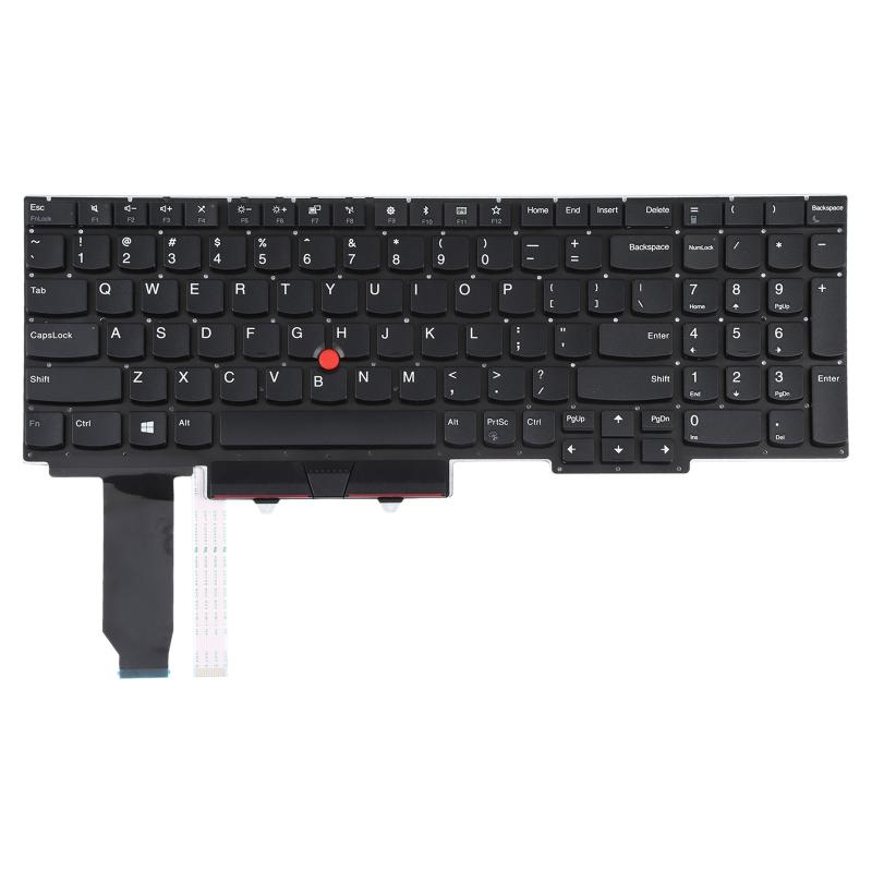 US Version Keyboard with Pointing For Lenovo Thinkpad E15 Gen 2 Gen(Black) (OEM)