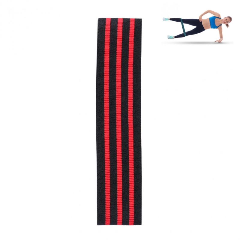 Three-color Stripe Yoga Belt Looped Latex Silk Non-slip Tension Band, Size:L(Red) (OEM)