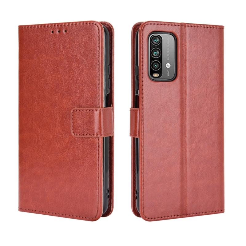 For Xiaomi Redmi 9T / 9 Power / Note 9 4G Retro Crazy Horse Texture Horizontal Flip Leather Case with Holder & Card Slots & Photo Frame(Brown) (OEM)