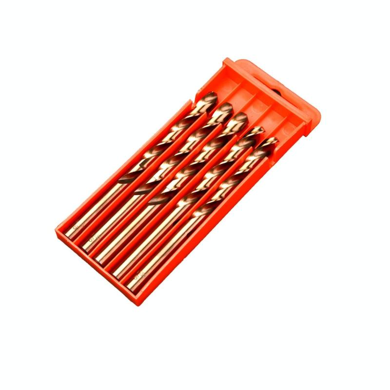 5pcs / Pack 9.5mm High Speed Steel M35 Cobalt-Containing Twist Drill Fully Ground Stainless Steel Drill Bit (OEM)