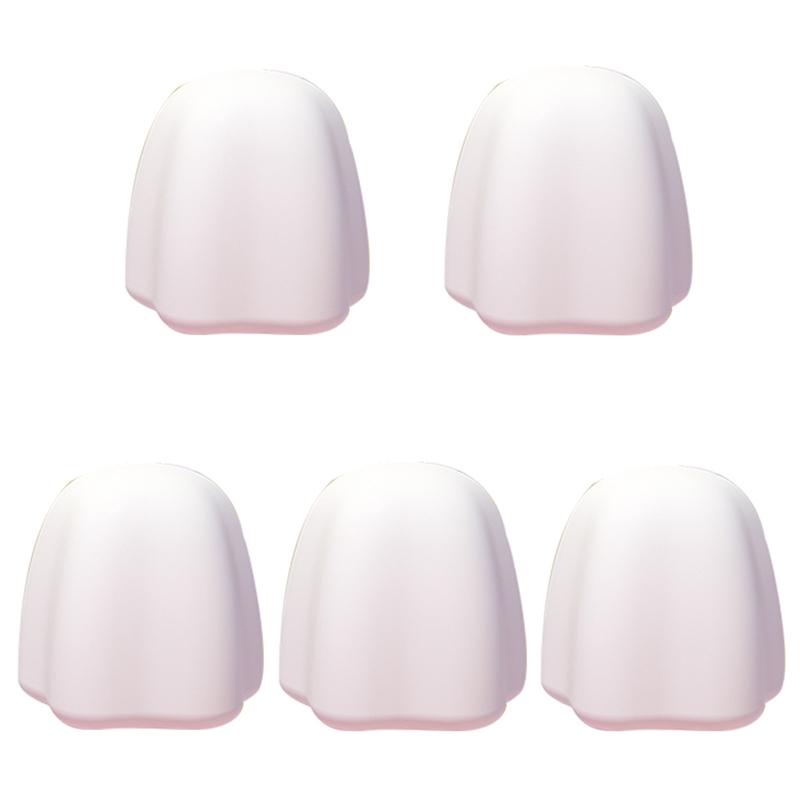 5 PCS Manual Silicone Self-Sealing Toothpaste Cap Aid(White) (OEM)