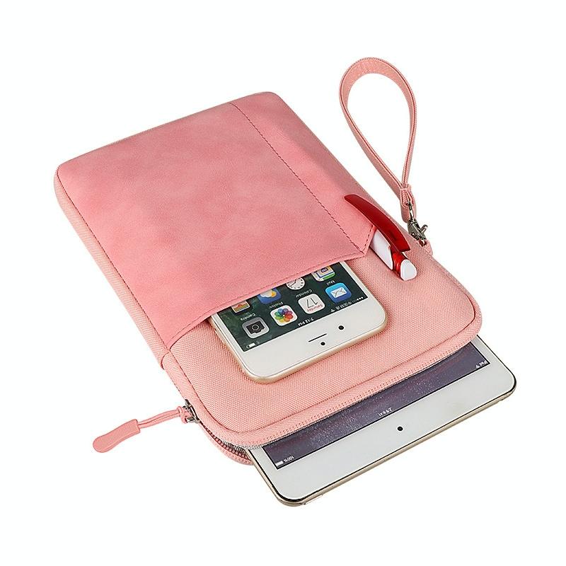 For 8 inch or Below Tablet ND00S Felt Sleeve Protective Case Inner Carrying Bag(Pink) (OEM)
