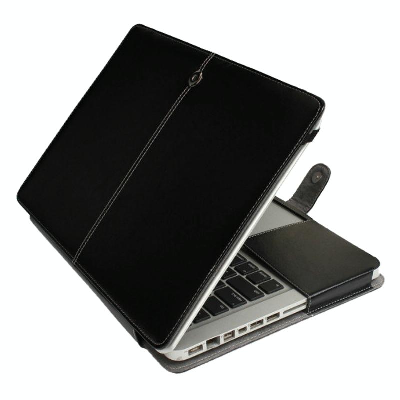 For Macbook Pro 15.4 inch Laptop Crazy Horse Texture Horizontal Flip Leather Case (Black) (OEM)