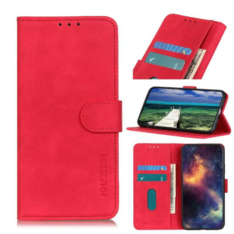 For Sony Xperia 5 III KHAZNEH Retro Texture Horizontal Flip Leather Case with Holder & Card Slots & Wallet(Red) (OEM)
