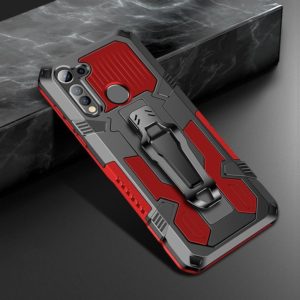For Motorola One Fusion Armor Warrior Shockproof PC + TPU Protective Case(Red) (OEM)