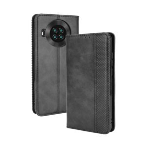 For Cubot Note 20 / Note 20 Pro Magnetic Buckle Retro Texture Horizontal Flip Leather Case with Holder & Card Slots & Photo Frame(Black) (OEM)