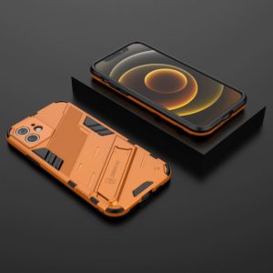 For iPhone 12 Punk Armor 2 in 1 PC + TPU Shockproof Case with Invisible Holder(Orange) (OEM)