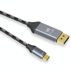Braided 1m 8K USB-C / Type-C To DisplayPort1.4 Adapter Connect Cable (OEM)