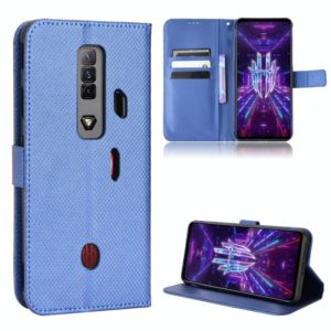 For ZTE nubia Red Magic 7 Diamond Texture Leather Phone Case(Blue) (OEM)