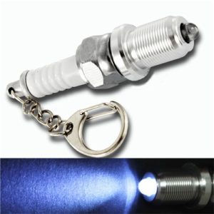 2 PCS Casual LED Key Chain Spark Plug Key Chain Keychain Car Parts Keyring Car Styling Accessories Decoration (OEM)