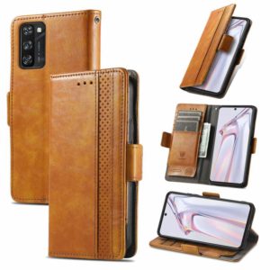 For Blackview A100 CaseNeo Business Splicing Dual Magnetic Buckle Horizontal Flip PU Leather Case with Holder & Card Slots & Wallet(Khaki) (OEM)