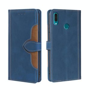 For Huawei Y9 2019 / Enjoy 9 Plus Skin Feel Straw Hat Magnetic Buckle Leather Phone Case(Blue) (OEM)