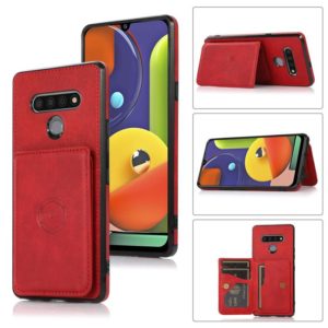 For LG Stylo 6 Calf Texture Magnetic Phone Case(Red) (OEM)