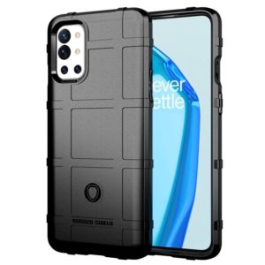 For OnePlus 9R Shockproof Shield Full Coverage Silicone Case(Black) (OEM)