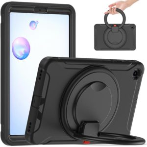 For Samsung Galaxy Tab A 8.4 T307 2020 Shockproof TPU + PC Protective Case with 360 Degree Rotation Foldable Handle Grip Holder & Pen Slot(Black) (OEM)