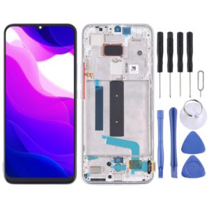 Original AMOLED LCD Screen for Xiaomi Mi 10 Lite 5G with Digitizer Full Assembly(Silver) (OEM)