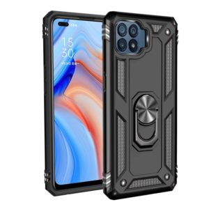 For OPPO Reno4 Lite Shockproof TPU + PC Protective Case with 360 Degree Rotating Holder(Black) (OEM)