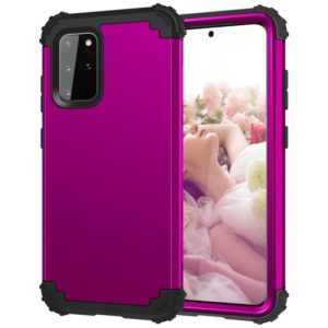 For Samsung Galaxy Note20 Ultra PC + Silicone Three-piece Shockproof Protection Case(Purple) (OEM)