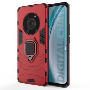 For Honor Magic3 Pro PC + TPU Shockproof Protective Case with Magnetic Ring Holder(Red) (OEM)