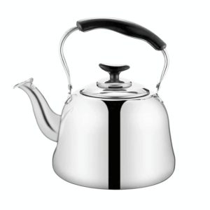 Stainless Steel Whistle Kettle for Induction Cooker Home Classical Piano Sound Singing Pot without Magnetic Heat, Capacity:1L (OEM)
