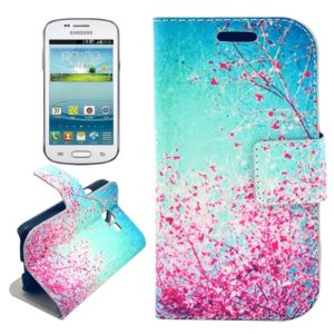 Plants Pattern Horizontal Flip Leather Case with Holder & Card Slots & Wallet for Galaxy Trend Lite / S7392 (OEM)