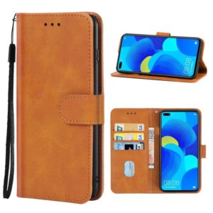 For Huawei nova 6 5G Leather Phone Case(Brown) (OEM)