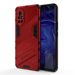For Huawei Nova 8 Punk Armor 2 in 1 PC + TPU Shockproof Case with Invisible Holder(Red) (OEM)
