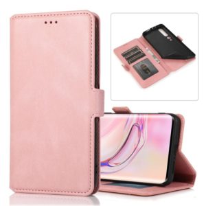 For Xiaomi Mi 10 Pro Retro Magnetic Closing Clasp Horizontal Flip Leather Case with Holder & Card Slots & Photo Frame & Wallet(Rose Gold) (OEM)