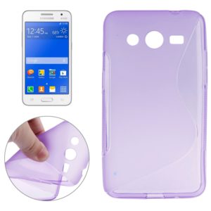 S Line Anti-slip Frosted TPU Protective Case for Galaxy Core II / SM-G355H(Purple) (OEM)