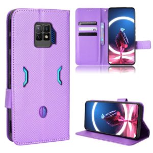For ZTE nubia Red Magic 7 Pro Diamond Texture Leather Phone Case(Purple) (OEM)