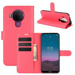 For Nokia 5.4 Litchi Texture Horizontal Flip Protective Case with Holder & Card Slots & Wallet(Red) (OEM)