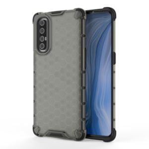 For OPPO Reno 3 Pro Shockproof Honeycomb PC + TPU Case(Grey) (OEM)