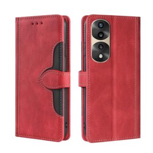 For Honor 70 Pro / 70 Pro Plus Skin Feel Magnetic Buckle Leather Phone Case(Red) (OEM)