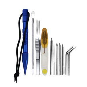 Umbrella Rope Needle Marlin Spike Bracelet DIY Weaving Tool, Specification: 12 PCS / Set Blue (OEM)