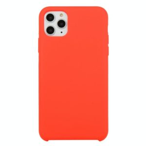 For iPhone 11 Pro Max Solid Color Solid Silicone Shockproof Case(Red) (OEM)