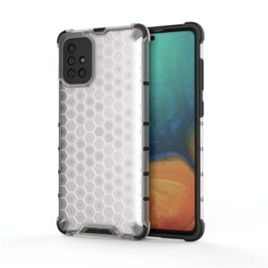 For Calaxy A71 PC + TPU Honeycomb Drop Protection Case(White) (OEM)