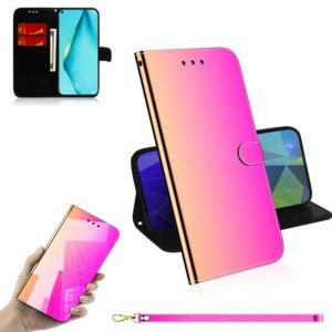 For Huawei nova 7i Imitated Mirror Surface Horizontal Flip Leather Case with Holder & Card Slots & Wallet & Lanyard(Gradient Color) (OEM)