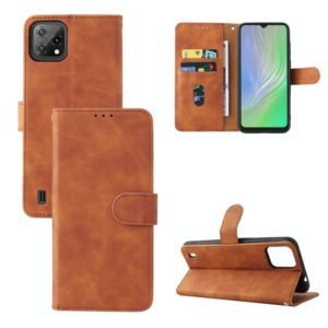 For Blackview A55 Skin Feel Magnetic Buckle Leather Phone Case(Brown) (OEM)