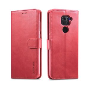 For Xiaomi Redmi Note 9 LC.IMEEKE Calf Texture Horizontal Flip Leather Case, with Holder & Card Slots & Wallet(Red) (LC.IMEEKE) (OEM)